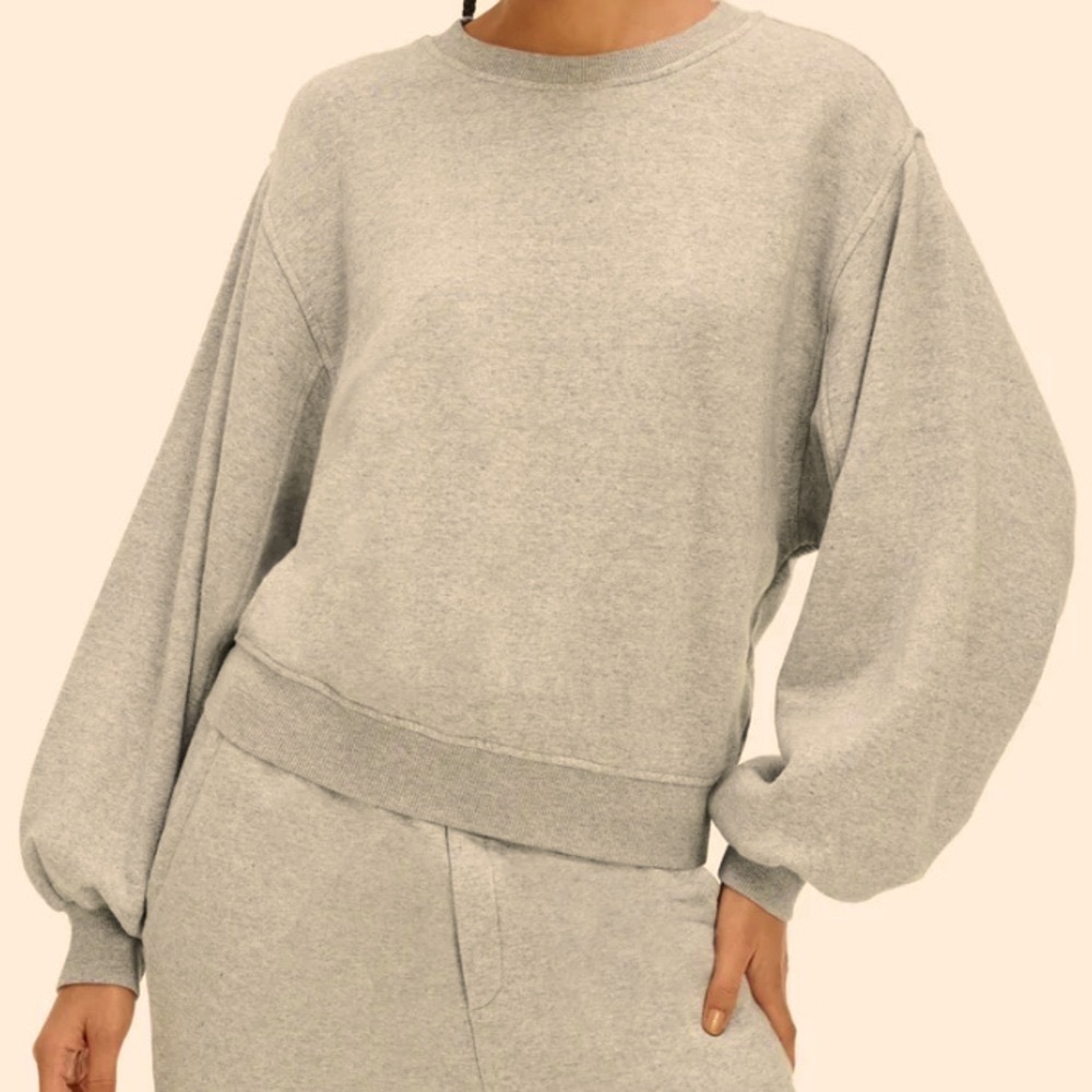 UGG Brook Balloon Sleeve Crewneck Sweater size XS